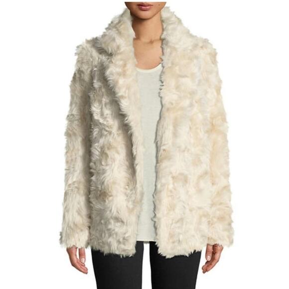 Theory Clairene Faux Fur Coat - Picture 1 of 9